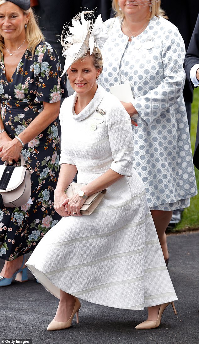 Sophie curtseys to Queen Elizabeth II as she attends Ladies Day of Royal Ascot on June 22, 2017