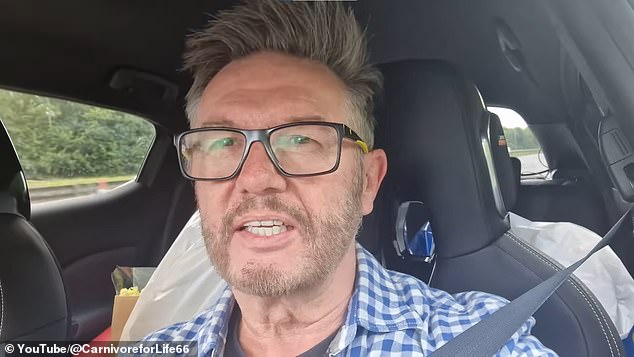 Mr Cannon's last YouTube video (pictured) saw him and wife Michelle taking a trip to meet their newborn granddaughter