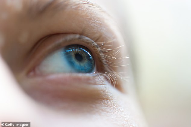 Scientists have discovered a link between the Pfizer COVID-19 vaccine and thickening of the cornea, the clear front part of the eye (Stock Image)