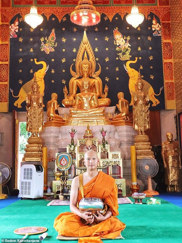 Kaewkanjana credits his ability to remain calm on the course to a two-week stint in a Thai monastery in 2023