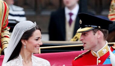 Prince William and Kate following their wedding in 2012. 'Tell me you love me,'  said Kate. 'I love you always,' Wills replied