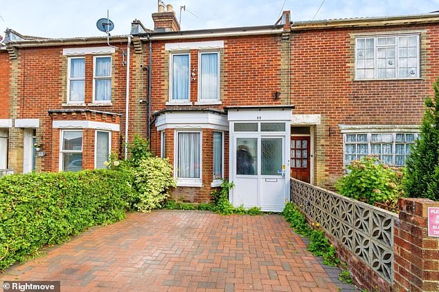 From the outside, there's nothing particularly remarkable about the two-bedroom terraced home in Hampshire on the market for a modestly-priced £325,000