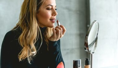 Women who used false nails, cuticle cream, blush and lipstick had a 47 per cent higher risk of being diagnosed with asthma, the study based on nearly 40,000 people found (Stock photo)