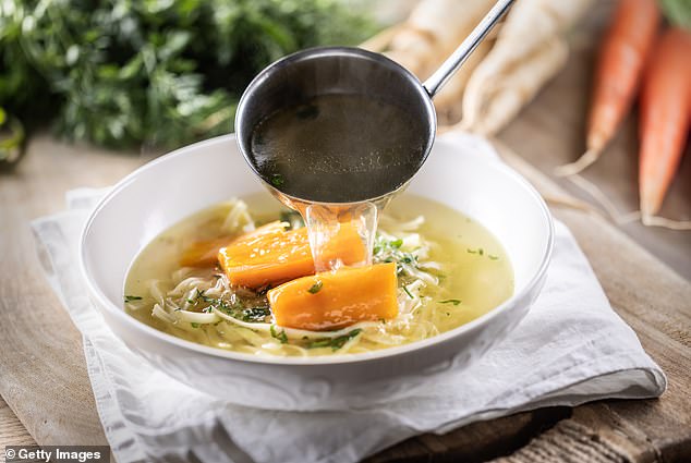 Broth is a regular on the lunchtime menu