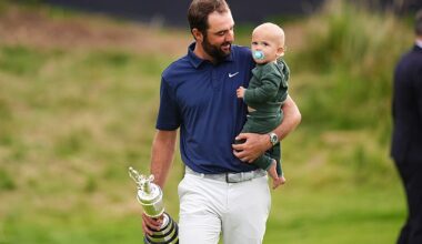 Scottie Scheffler's son Bennett stole the show once again at The Open Championship