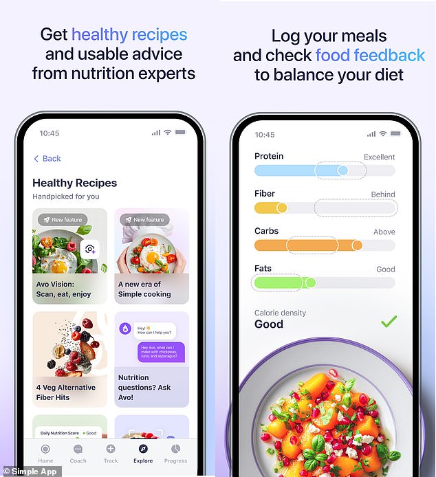 Boasting numerous tracking tools, including progress, food, hydration and movement, the AI-powered Simple App has everything you need to keep you motivated and on top of your health