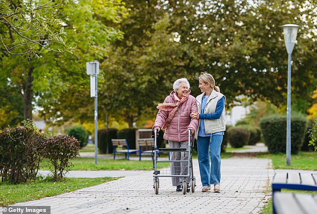 Adults in the exercise group saw a greater improvement than those in the relaxed group (stock image)