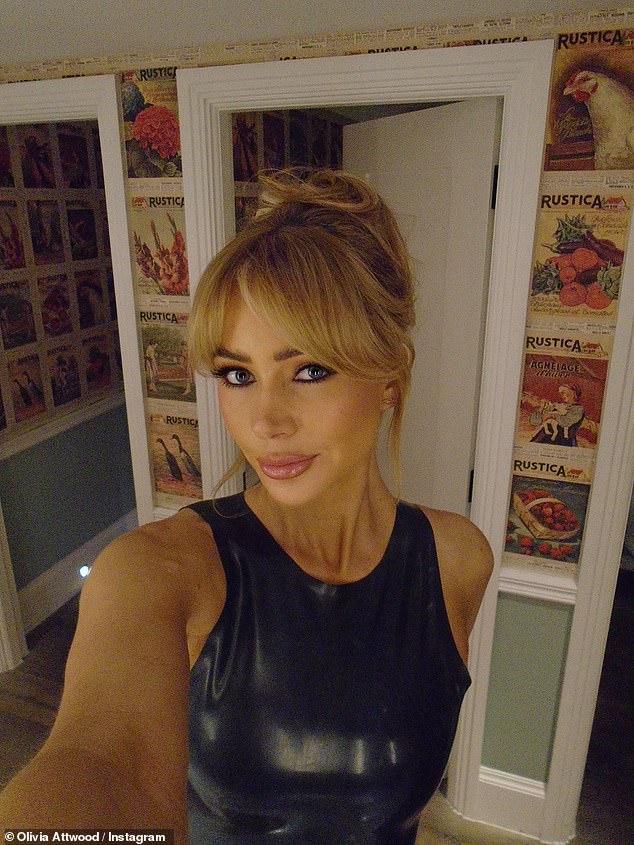 Olivia Attwood went braless in a latex top as she filmed a very chaotic GRWM video on Monday