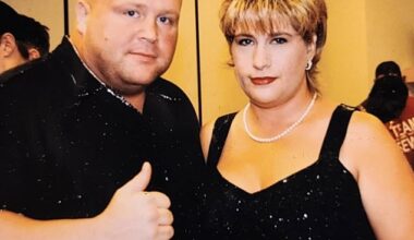 Butterbean is seen in an older photo alongside wife, Libby, whom he says he's lucky to have
