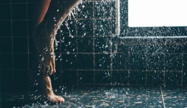 The reader writes that the bathroom had no grab rails, the floor tiles had no grip and there was no shower tray so the water covered the bathroom floor (picture posed by model)