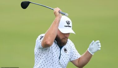 Tyrrell Hatton has become one of the poster boys for bad behaviour on the golf course, including this meltdown at last month's US Open