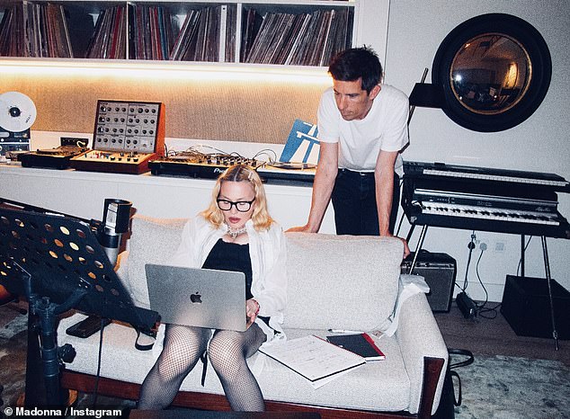 Madonna has been in the studio with Stuart since December. 'Working on new music with Stuart Price,' she previously said