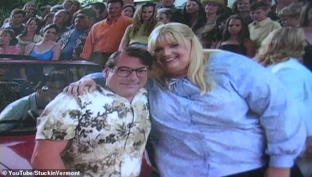 Rene had a memorable role in the 2001 movie Shallow Hal, playing Walt, who like Rene had no use of his legs due to spina bifida - pictured with Gwyneth Paltrow