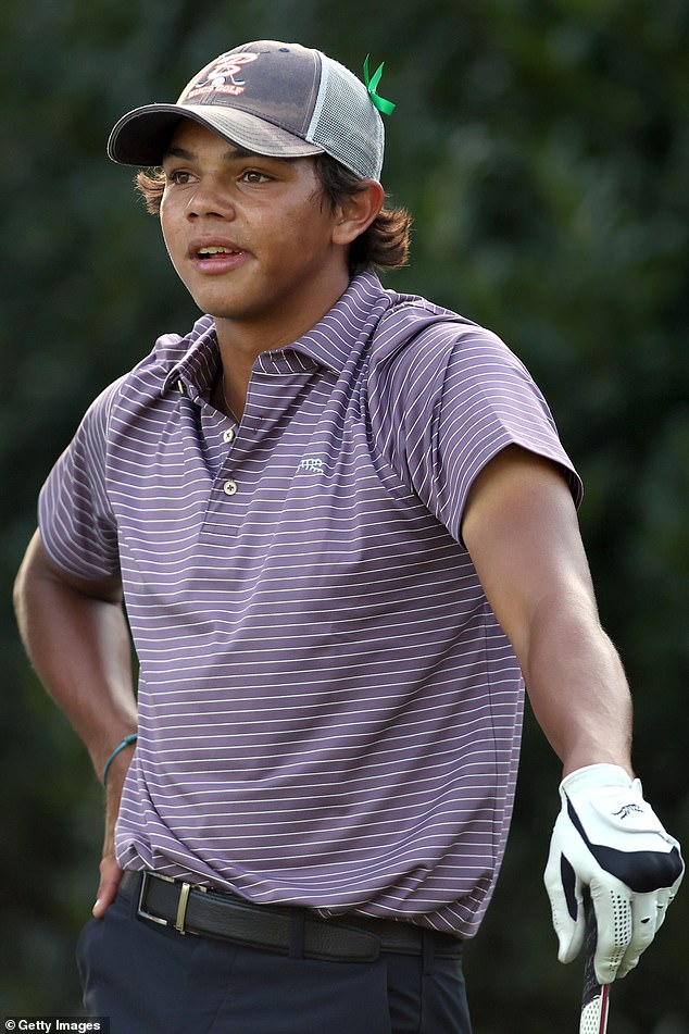 Charlie Woods struggled in the US Junior Amateur Championship and missed the cut