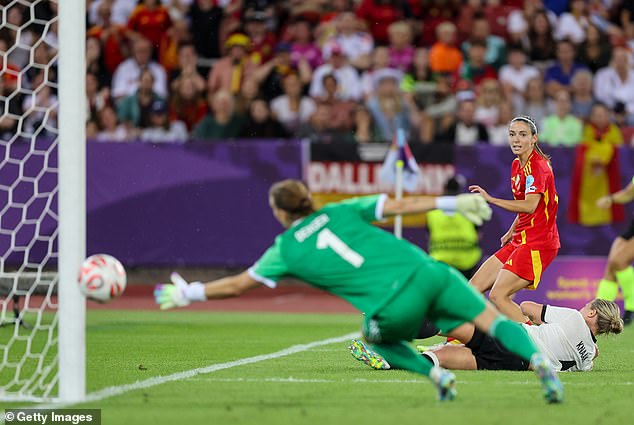Bonmati beat Ann-Katrin Berger at the near post as Spain edged Germany 1-0 in extra time
