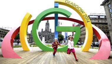 A 3D installation is unveiled ahead of the 2014 Glasgow Games