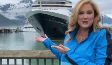 Christine Kesteloo (pictured), 44, spends six month a year living on a cruise ship with her husband