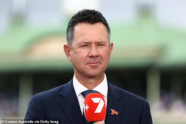 Former Australia captain Ricky Ponting - the man he passed - was on commentary for the moment