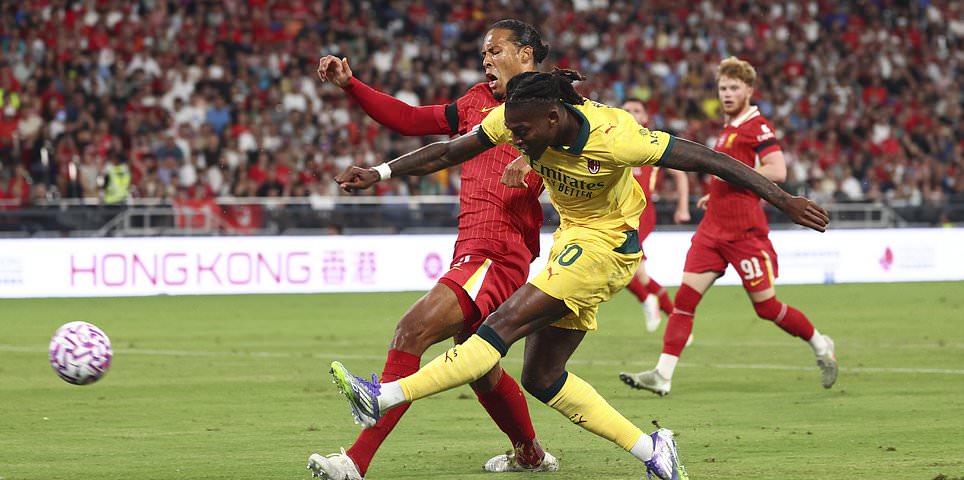 Liverpool 1-3 AC Milan: Live score, team news and updates as former Chelsea star scores to put Serie A side in the lead with Florian Wirtz making first start for Reds