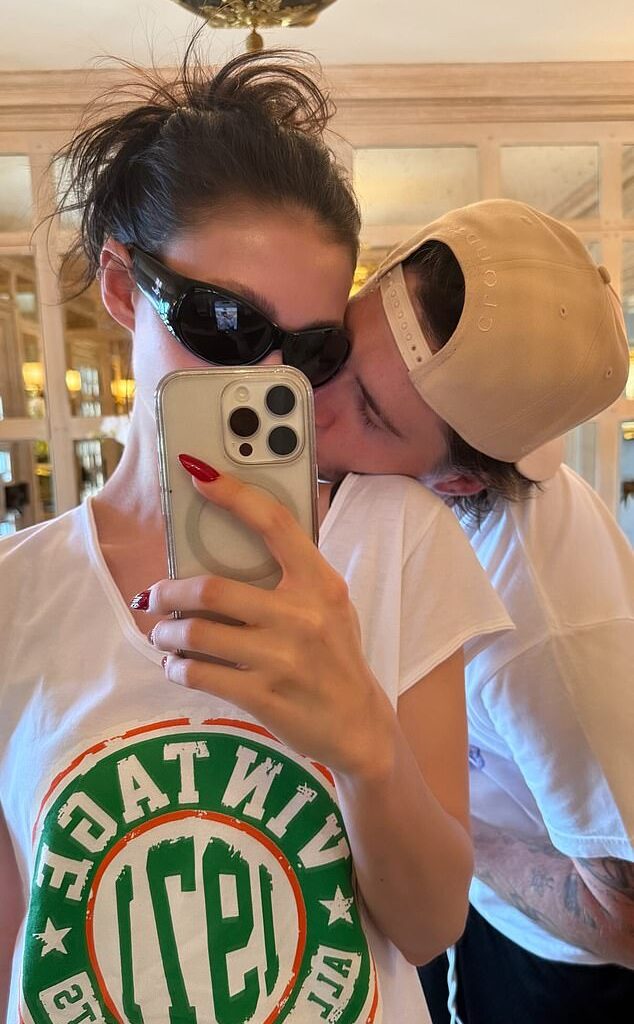 Brooklyn Beckham and his wife Nicola Peltz made a loved up appearance in what looks to be the UK countryside on Saturday as they shared snaps to Instagram