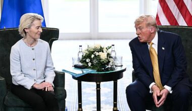 'It’s been a very, very one-sided deal, and it shouldn’t be,' Trump fumed about US-EU trade at a meeting with European Commission President Ursula von der Leyen