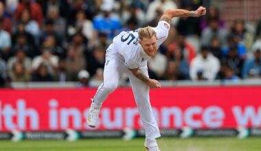 Ben Stokes bowled a heroic eight-over spell on Sunday morning — despite carrying a painful bicep tendon injury in his right arm