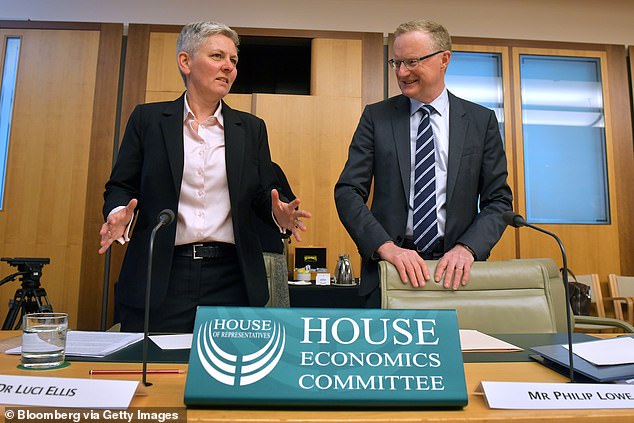 Ahead of the government's Economic Reform Roundtable, Westpac chief economist Luci Ellis has suggested scrapping the 50 per cent capital gains tax discount, introduced in 1999, because it fuelled property market speculation and made houses unaffordable (she is pictured left with then Reserve Bank governor Philip Lowe in 2020)