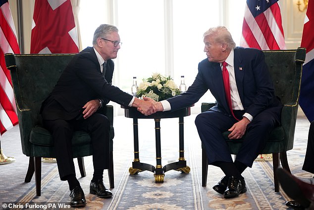 Sir Keir and Mr Trump held talks at Turnberry, with the UK-US trade deal and the situation in Gaza among items expected to feature in their discussions