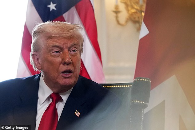 The US president also took questions from the Press, alongside Sir Keir