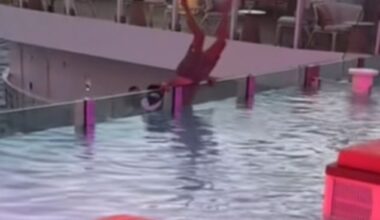 Shocking video from aboard the Icon of the Seas cruise ship captured the moment a passenger flipped over the edge of the Hideaway Pool