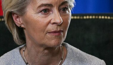 Ursula Von der Leyen reacts during a joint press briefing with Trump following their meeting in Turnberry, Scotland. According to Neil, 'it’s easy to see why her job is now hanging by a thread when you dig into the details' of the trade deal between the US and EU