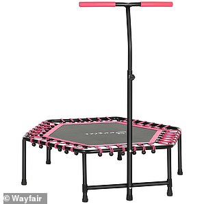 Kate Hudson gets her cardio fix by bouncing through workouts on a mini trampoline