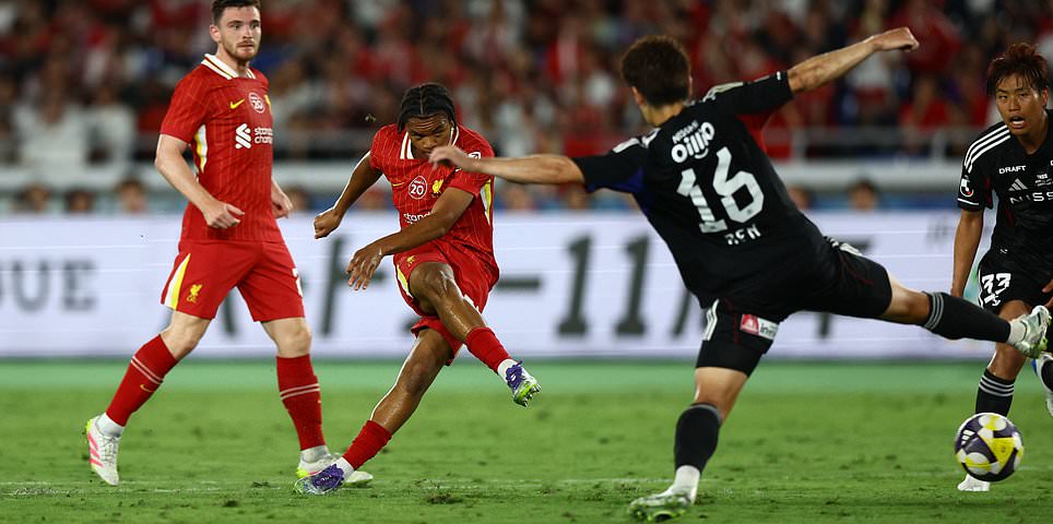 Liverpool vs Yokohama RECAP: Live score and updates as Florian Wirz, Trey Nyoni and Rio Ngumoha complete turnaround for Premier League champions on 'horrendous' pitch