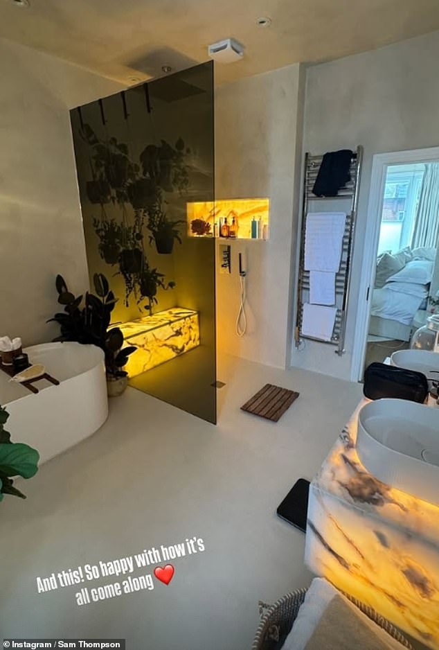 Sam Thompson has shared a rare glimpse of the plush London house he shared with his ex Zara McDermott