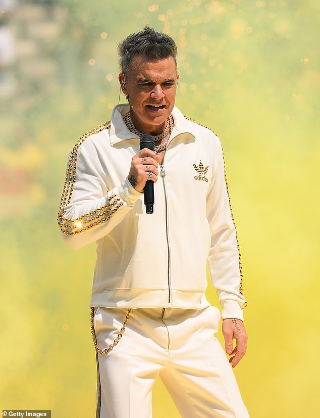 Robbie Williams revealed he was suffering from osteoarthritis in his back in 2016