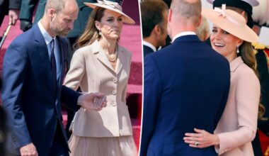 Prince William and Kate Middleton indulge in rare PDA during French state visit