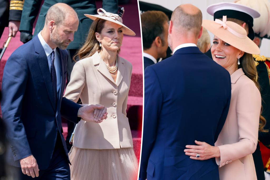 Prince William and Kate Middleton indulge in rare PDA during French state visit