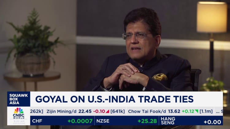 India hopeful on U.S. trade deal: Indian Minister of Commerce & Industry