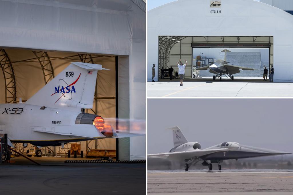 NASA's supersonic X-59 jet that could slash NYC-London flight time in half taxis closer to take off
