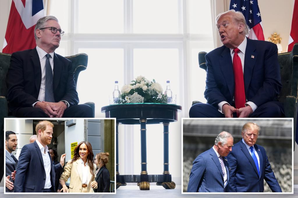 Royal fans cheer Trump seemingly 'throwing shade' at Prince Harry, Meghan Markle
