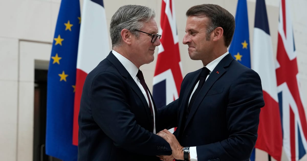 Macron pitches Starmer on new special relationship as leaders strike defense deals – POLITICO