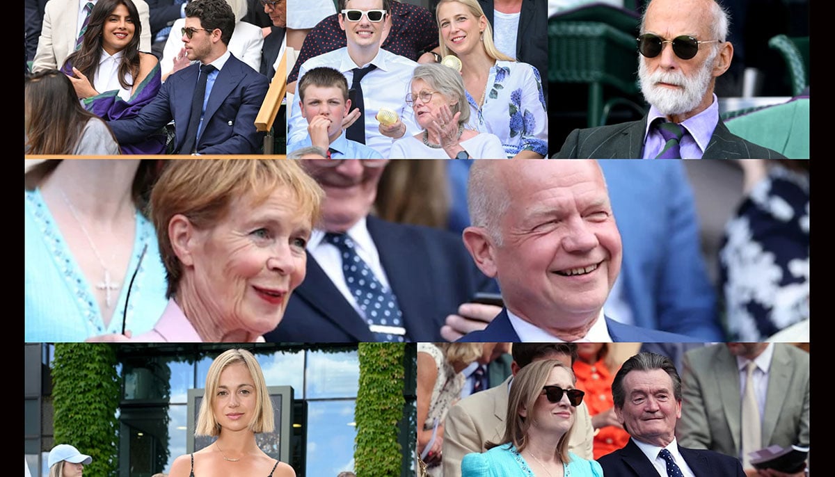 Royals and celebs serve up style at Wimbledon.