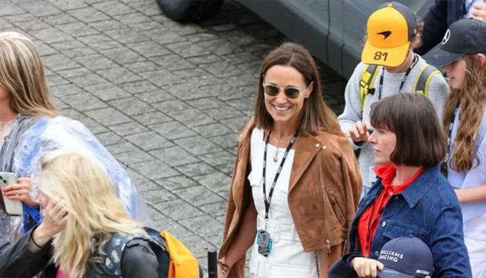 Pippa Middleton at Silverstone after six month hiatus.