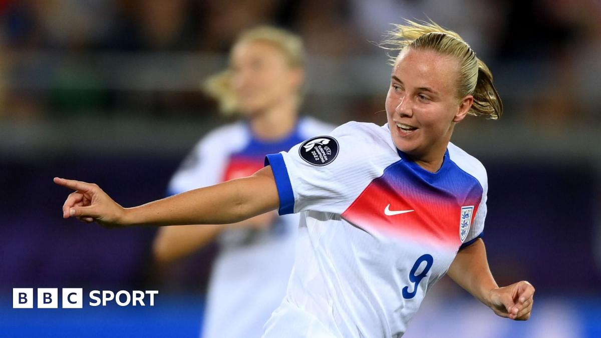A graphic that reads 'Follow our women's football TikTok' with a picture of a mobile phone