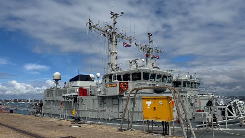 Ukrainian minehunters training in Britain for operations in the Black Sea