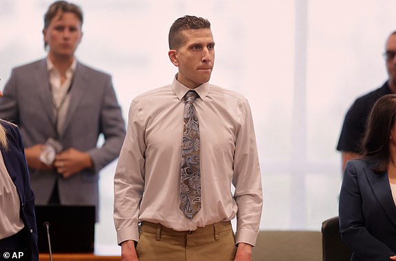 Brian Kohberger, charged in the murders of four University of Idaho students, appears at the Ada County Courthouse, Wednesday, July 2, 2025, in Boise, Idaho. (AP Photo/Kyle Green, Pool)
