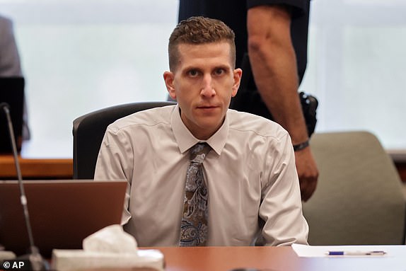 Brian Kohberger, charged in the murders of four University of Idaho students, appears at the Ada County Courthouse, Wednesday, July 2, 2025, in Boise, Idaho. (AP Photo/Kyle Green, Pool)