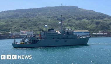 Nato forces showcase naval support for Ukraine off Dorset coast