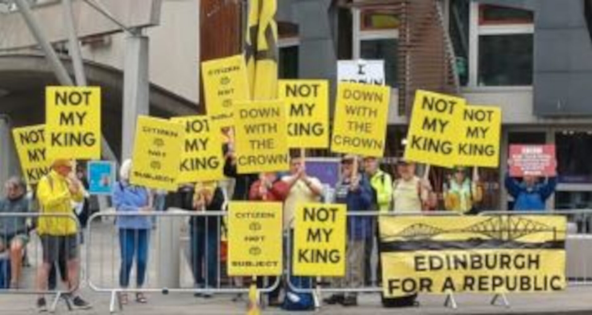 “Not my King” - Anti-monarchy group protests as King Charles visits Edinburgh for Holyrood Week 