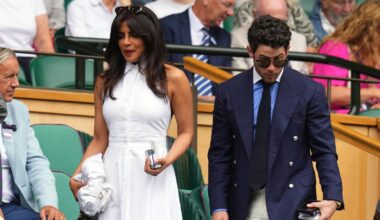 Desi Girl Priyanka Chopra is a vision in white Ralph Lauren dress with dapper Nick Jonas at Wimbledon 2025 in London | Fashion Trends